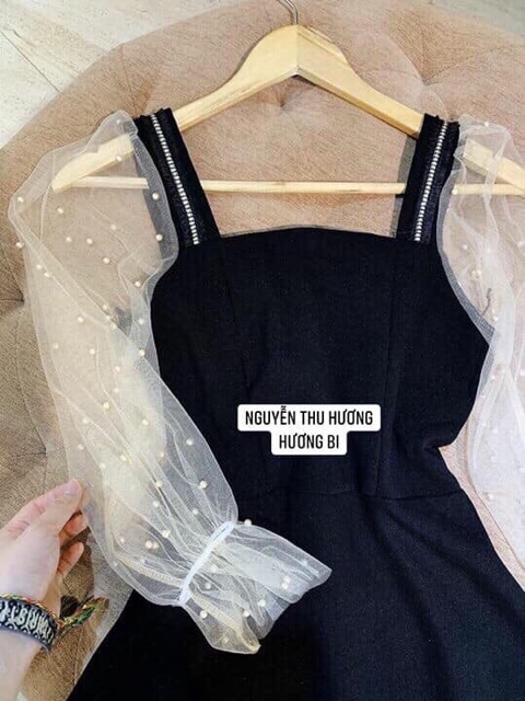 Váy umi tay voan đính ngọc | BigBuy360 - bigbuy360.vn