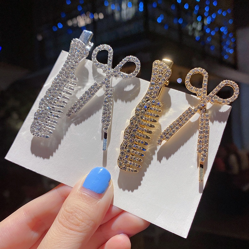 Kẹp Tóc Đính Đá Ngọc Trai 2022 Thời Trang Cho Nữ