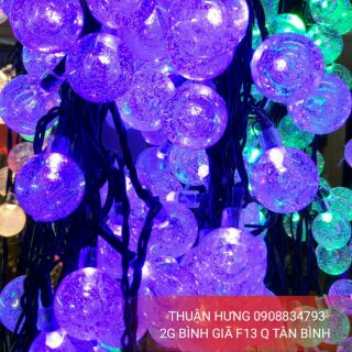 ĐÈN  LED DÂY BI TRÒN DÀI 10M~100 bóng -MÀU TÍM