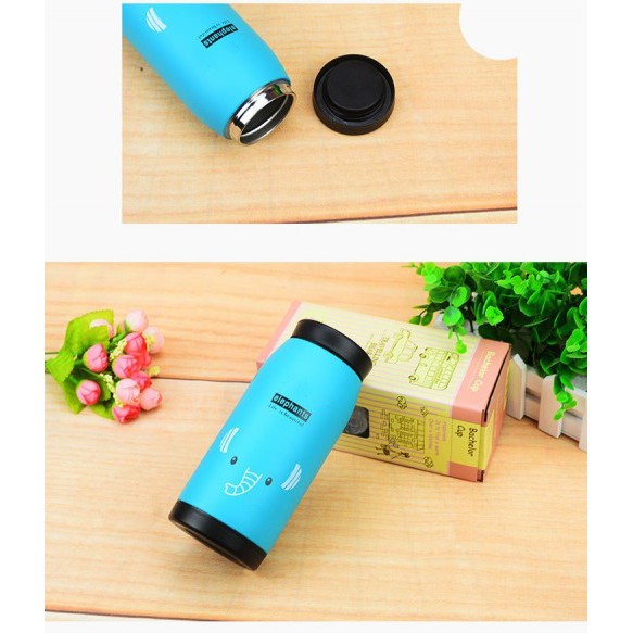 Bình Đựng Nước Giữ Nhiệt Nóng Lạnh Inox 304 Cao Cấp YL43 Cá Tính Voi/Gấu/Thỏ