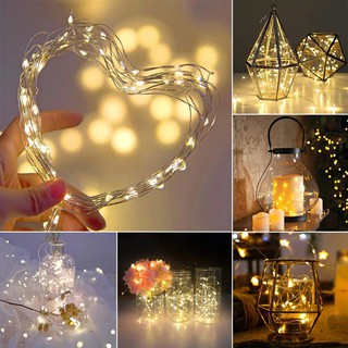 Đèn Led Trang Trí Đom Đóm Fairy Light 5M 50 Bóng Đầu USB Và Dùng Pin - Đèn Led Đom Đóm Nhiều Màu Sắc Lựa Chọn