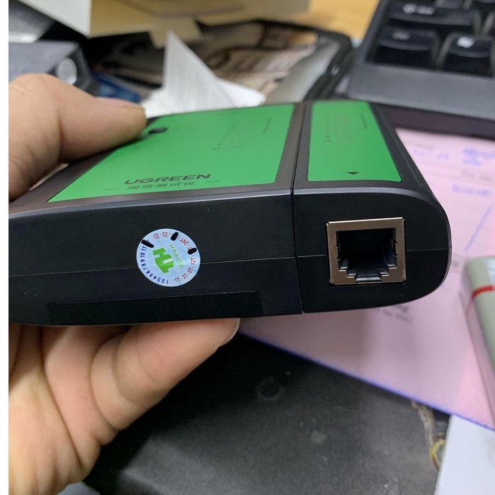 Máy test mạng Ugreen 10950 cao cấp tặng pin 9V chính hãng cao cấp