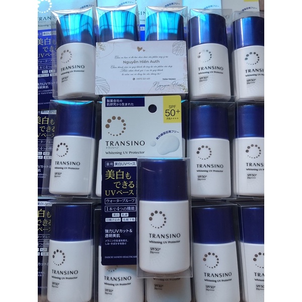 Kem Chống Nắng Trắng Da Transino Whitening UV Protector SPF50+ PA++++ của nhật