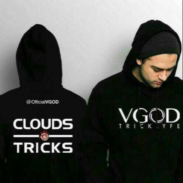 Áo Khoác Hoodie Phối Khóa Kéo In Chữ Vgod Tricklyfe Cá Tính