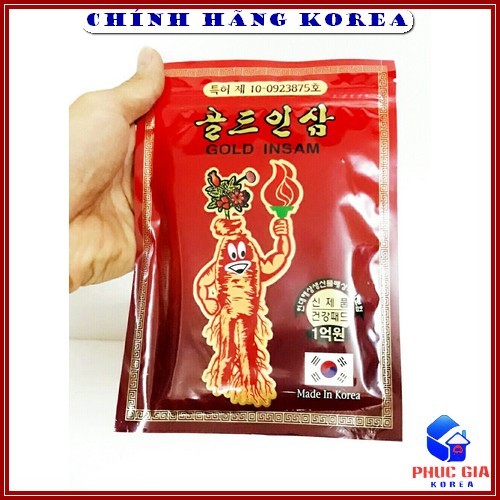 Cao Dán Sâm Gold Insam Đỏ Hàn Quốc, Túi 20 miếng