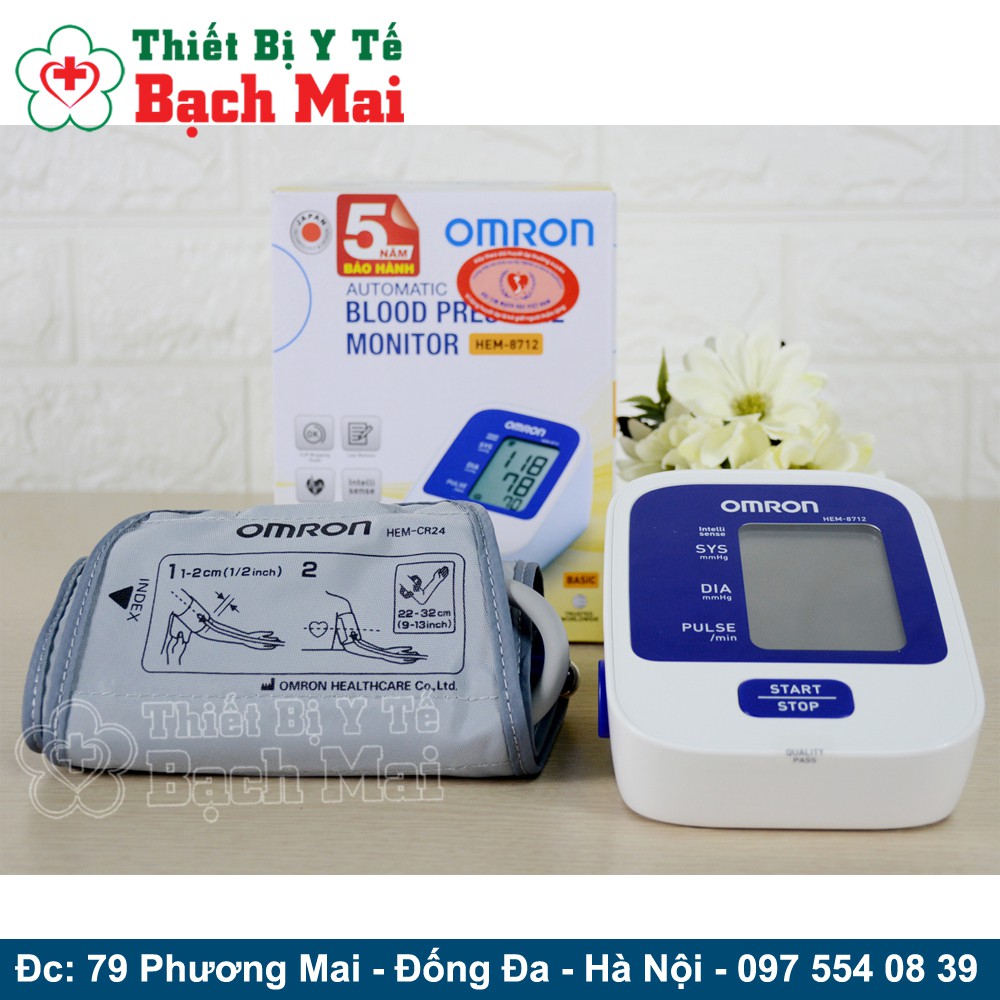 Máy Đo Huyết Áp Điện Tử Bắp Tay Omron Hem-8712 [Nhật Bản]