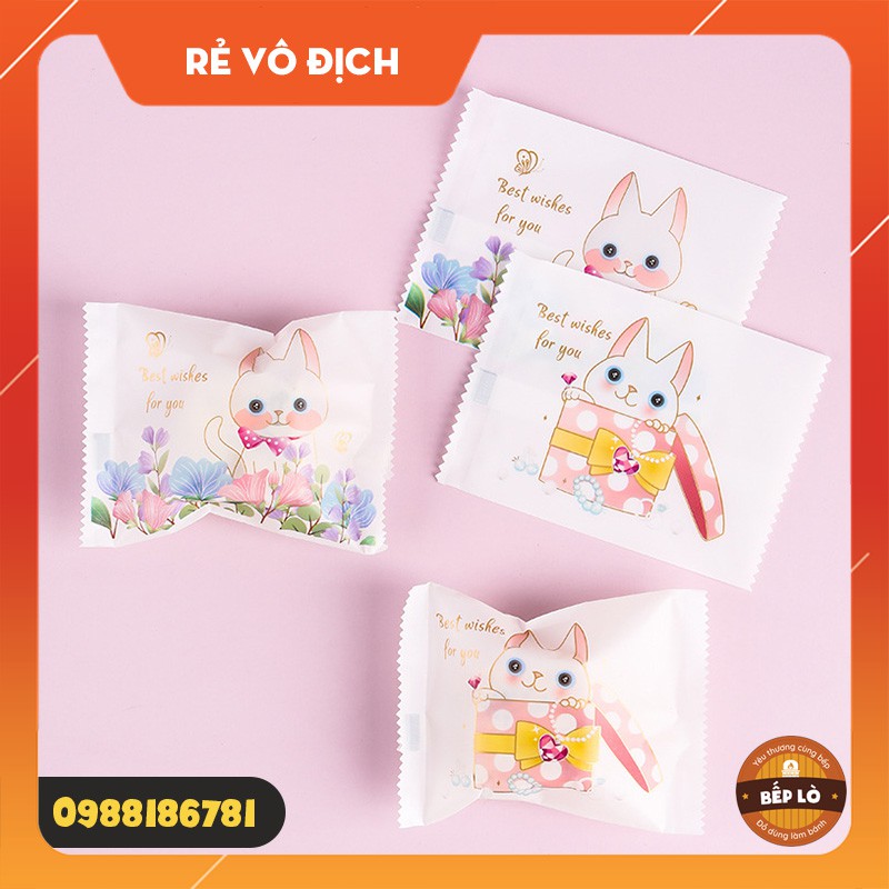 Túi Bánh Quy Mẫu Hoạt Hình SIÊU ĐẸP CHẤT LƯỢNG - Set 100 Túi