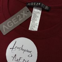 Áo thun unisex màu đỏ đô AGE2X