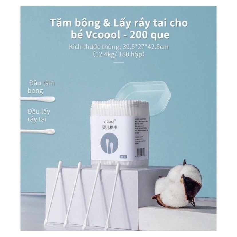 Tăm bông ráy tai đa năng V-Coool vệ sinh cho bé