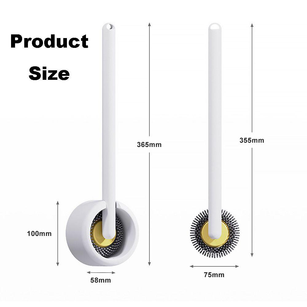 Bàn Chải Silicone Cán Dài Vệ Sinh Toilet Tiện Dụng