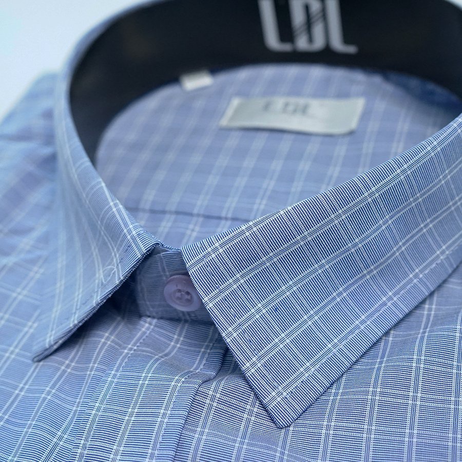 Áo sơ mi dài tay kẻ caro chất liệu BAMBOO hạn chế nhăn nhàu, thấm hút mồ hôi thương hiệu LDL -SM 14,20