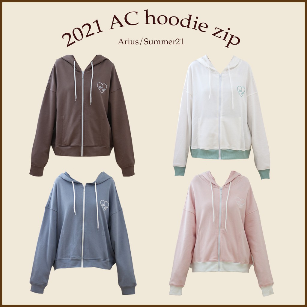ariustees- Áo khoác AC hoodie zip