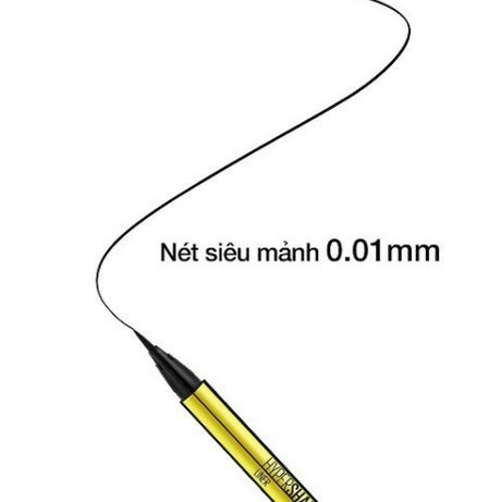 Bút kẻ mắt nước Maybelline Hyper Sharp Liner Đen 0.5g vỏ vàng (MP7264)