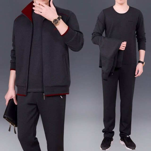 Set nỉ thun nam cao cấp kiểu dáng sang trọng QCNP2343