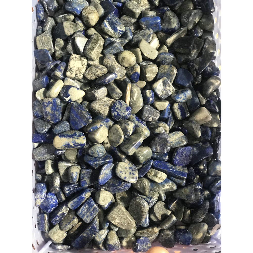 Đá vụn tinh thể Lapis Lazuli tư nhiên thanh tẩy phong thủy, túi 100g | BigBuy360 - bigbuy360.vn