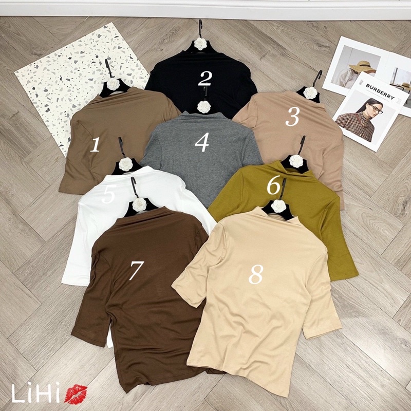 ÁO THUN CỔ LEO HÀN QUỐC FROM BASIC MẶC ÔM VỪA NGƯỜI MS15889