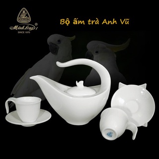 Bộ ấm trà gốm sứ Minh Long - bộ ấm trà sứ Minh Long