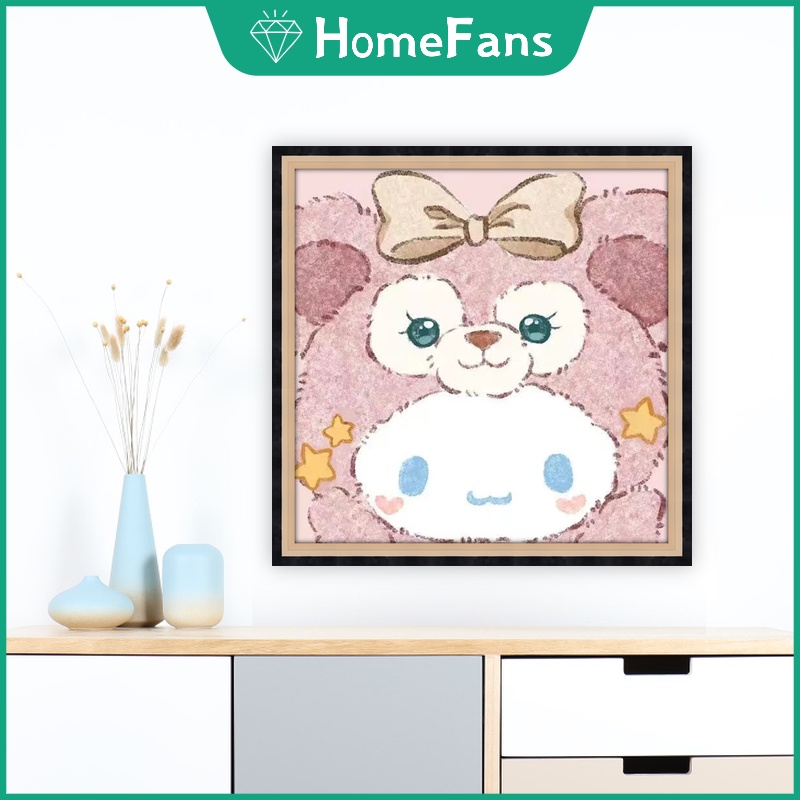 DISNEY Bộ Tranh Đính Đá 5D Tự Làm Trang Trí Nhà Cửa 40x40cm / 50x50cm