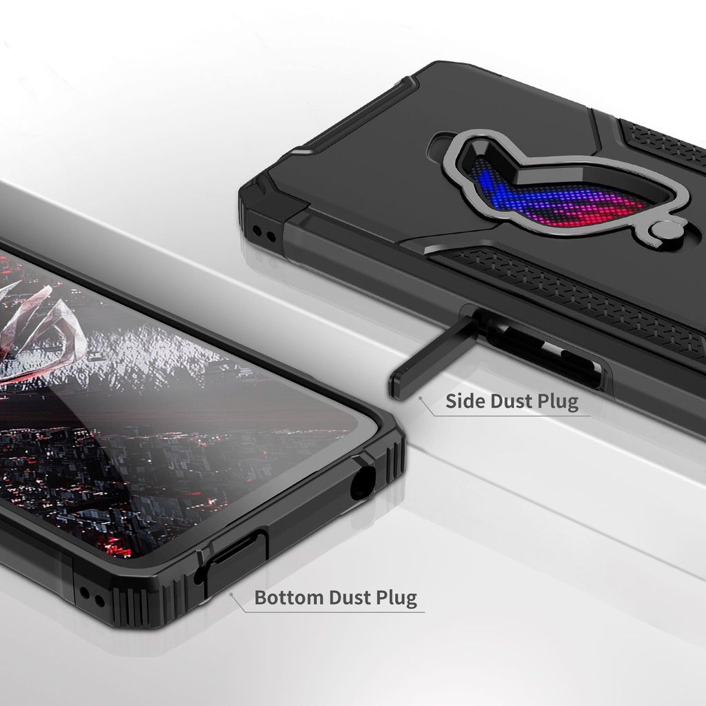 Ốp điện thoại dạng giáp chống rơi kèm giá đỡ cao cấp cho Asus Rog Phone 5 / Rog Phone 5s
