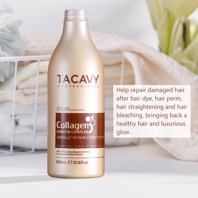 DẦU GỘI XẢ TACAVY COLLAGEN PHỤC HỒI HƯ TỔN, GẪY RỤNG TÓC