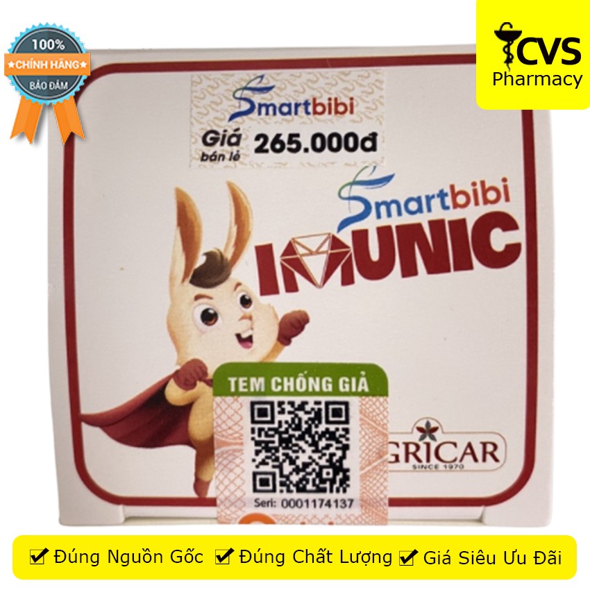 SMARTBIBI IMUNIC 100ml - Bổ Sung Các Vitamin &amp; Khoáng Chất - Cvspharmacy