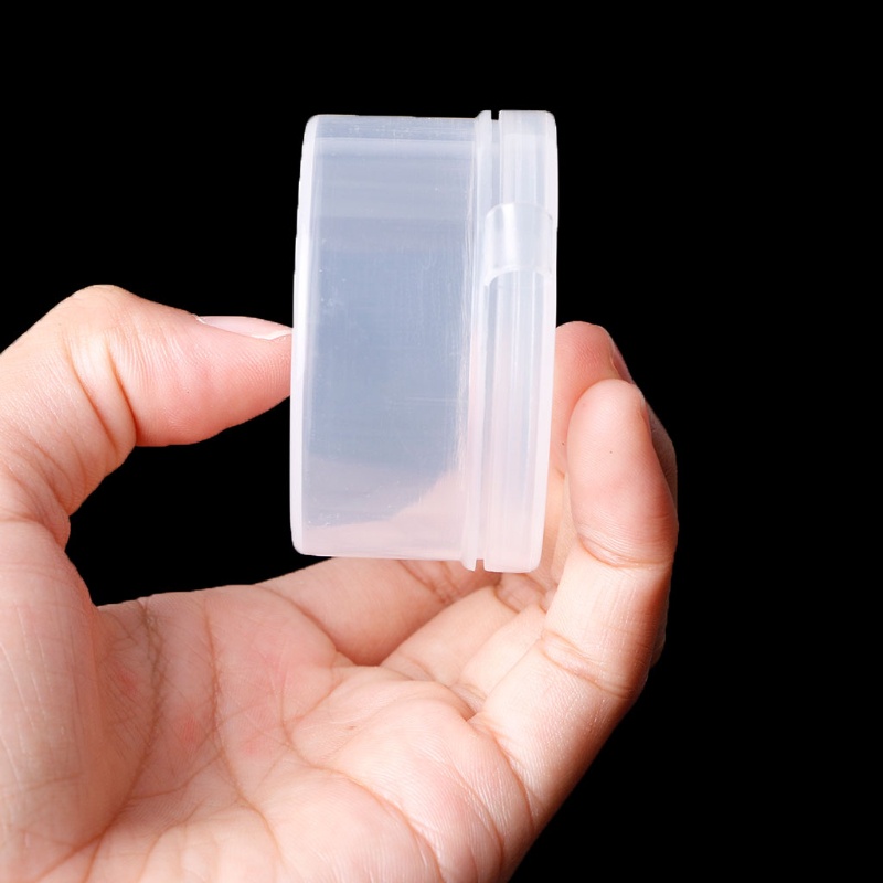 Hộp Nhựa Trong Suốt Hình Tròn Đựng Trang Sức Tiện Lợi Ốp