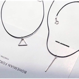 ROSY - CHOKER DA PHỐI MẶT HÌNH HỌC (ẢNH THẬT Ở SAU!!!!)