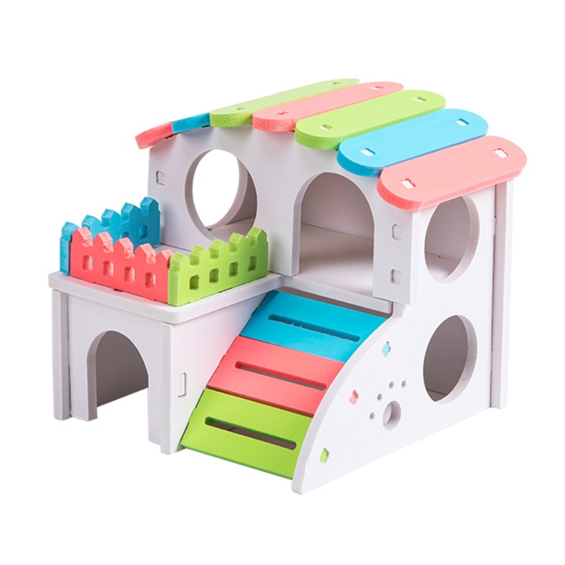 Nhà Nhiều Màu Sắc Bằng Nhựa Để Nuôi Chuột Hamster Tiện Dụng