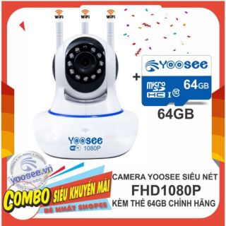 Camera YooSee 3anten 2.0mpx - Tặng kèm thẻ nhớ 64GB