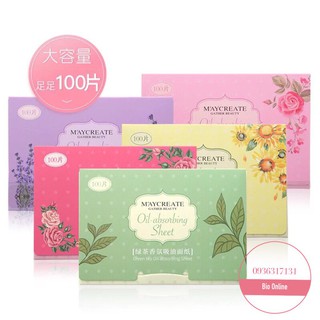 Một Gói 100 Tờ Giấy Thấm Dầu Maycreate Hàng Nội Địa Trung