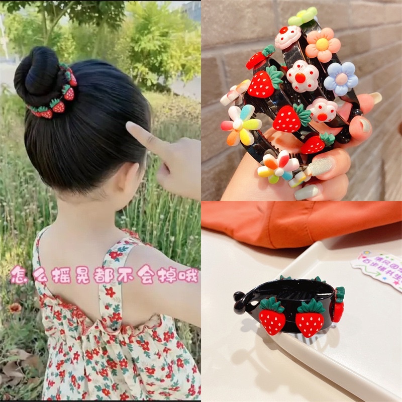 Kẹp Tóc Cuộn Tròn Cho Bé, Kẹp Tóc Xinh Xắn, Phụ Kiện Tóc Phong Cách Hàn Quốc