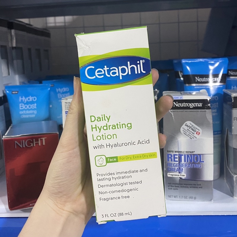 Kem dưỡng ẩm Cetaphil Daily Oil Free Hydrating Lotion dành cho da khô, da dầu da nhạy cảm 88ml