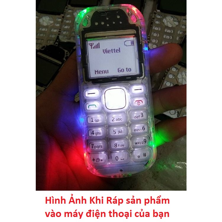 【naixuel'shop】Không Phải Đt_ Combo Sườn Led+ Vỏ trong, phím bi cho nokia 1202,1280 ( Sương Led)