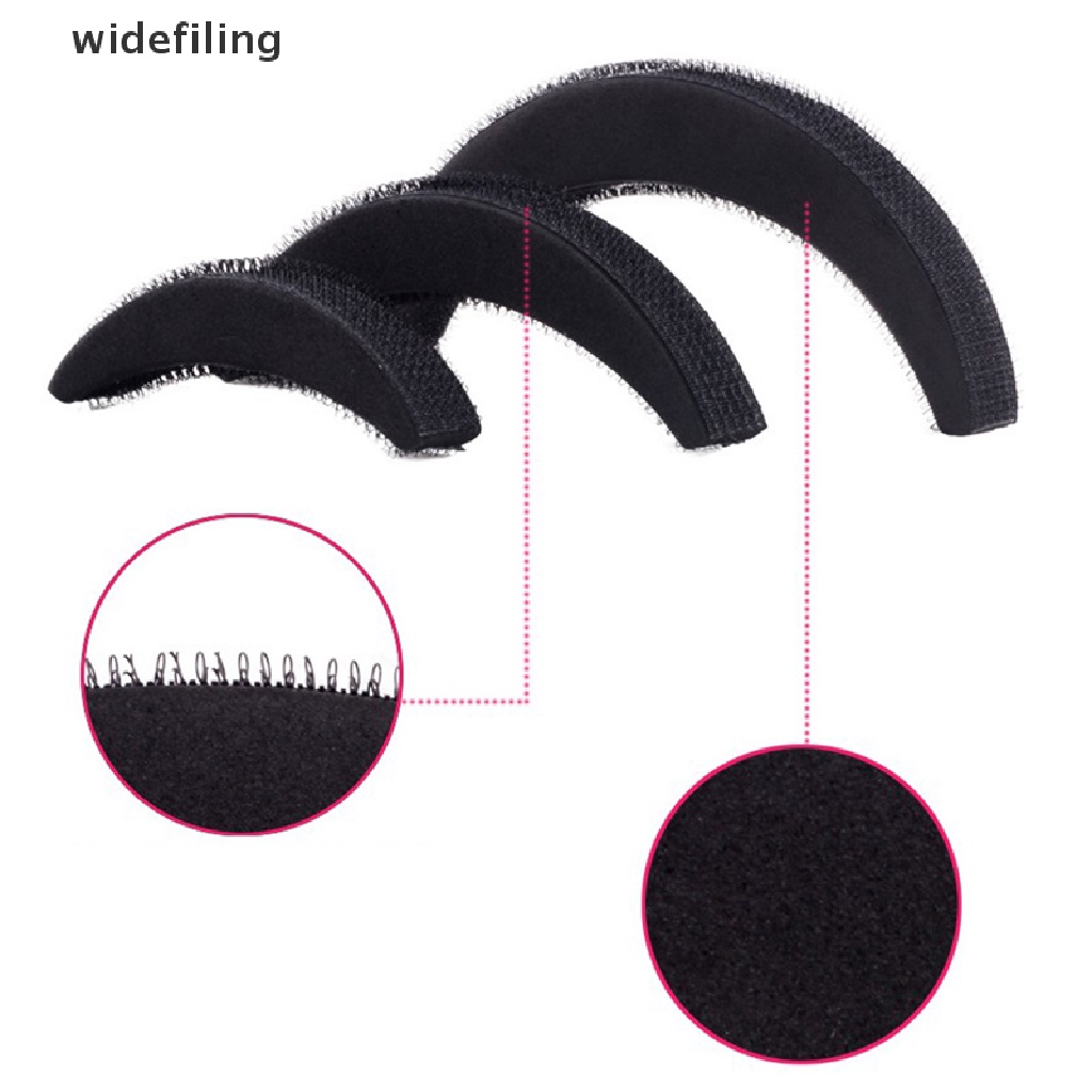 Set 3 Miếng Xốp Dày Tạo Kiểu Tóc Hình Bánh donut Tiện Dụng