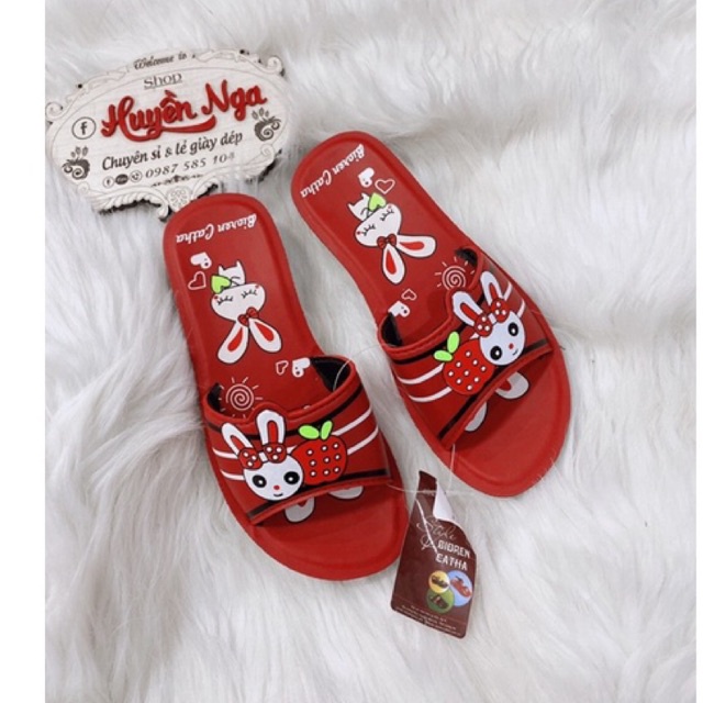 Dép lê bé gái size 26-36 hình thỏ