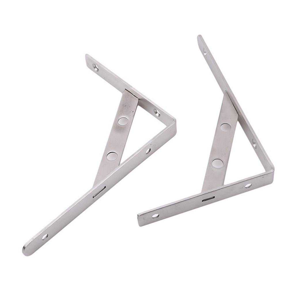 Giá Đỡ Ba Chân Tam Giác Bằng Thép Không Gỉ Chịu Tải Trọng Nặng Hỗ Trợ Gắn Tường