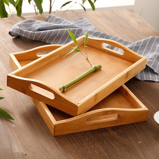 Khay Tre Đa Năng 38x25cm Tiện Dụng Đựng Thức Ăn