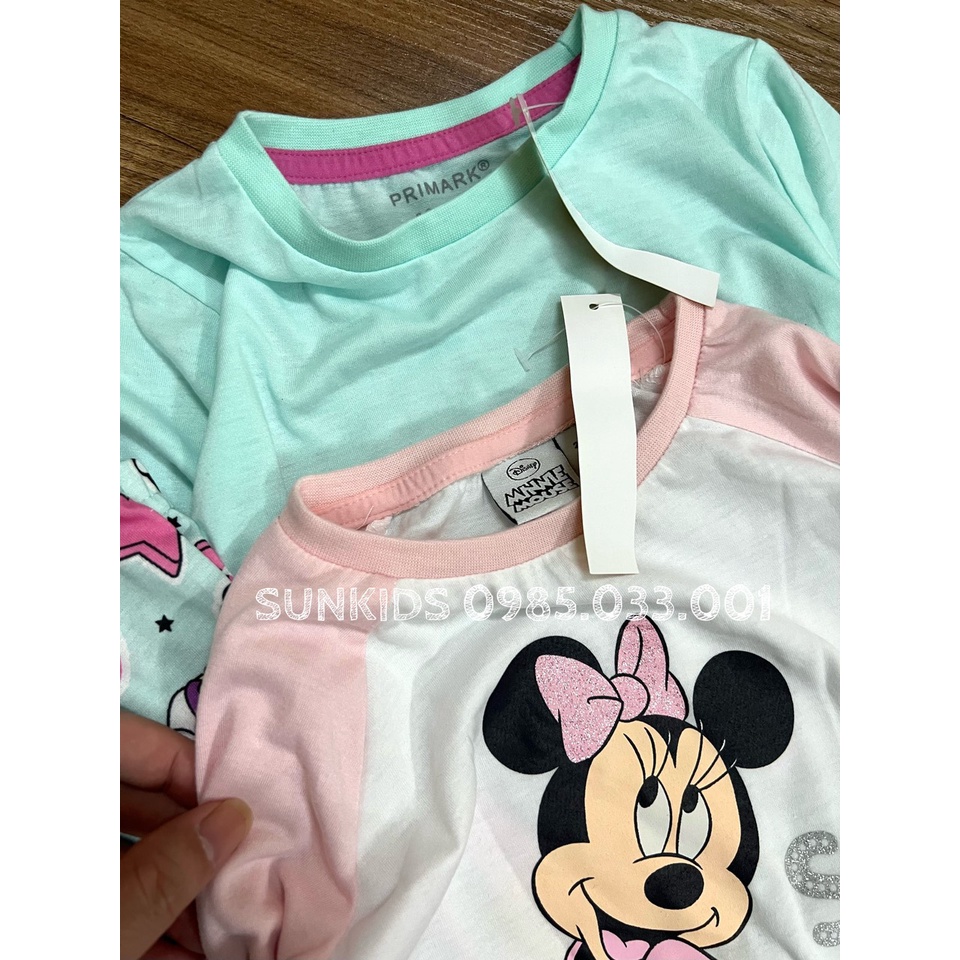 Bộ cotton thu đông bé gái hình hoạt hình