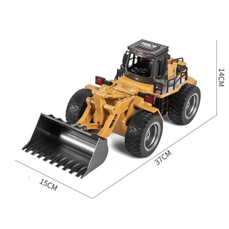 MÔ HÌNH Máy ủi điểu khiển từ xa kim loại CAO CẤP - Bulldozer 2.4G wireless remote control