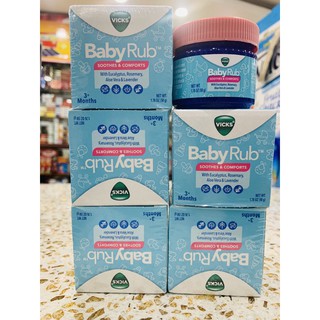 Dầu Bôi Ấm Ngực Vicks BabyRub 50g Của Mỹ