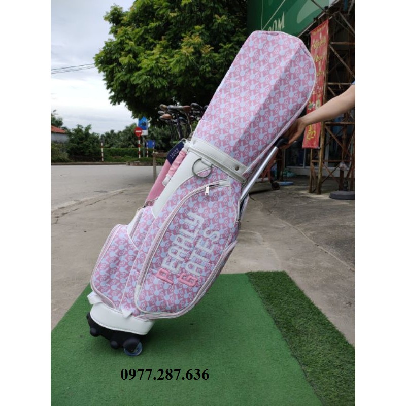Túi gậy golf nữ Pearly Gates túi đựng gậy có bánh xe tay cầm tiện lợi shop GOLF PRO TN004