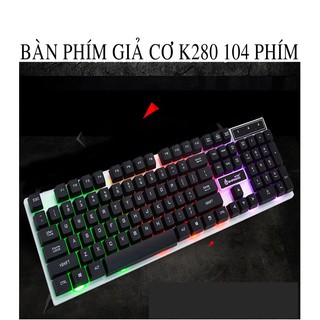 [Mã ELHA9 giảm 15% đơn 50K] Bàn phím giả cơ shipado k280 7 màu sắc