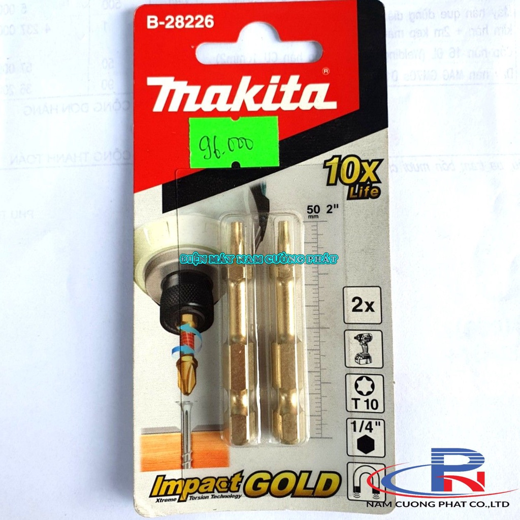 Mũi vặn vít hoa thị Impact Gold Makita- Hộp 2 cái