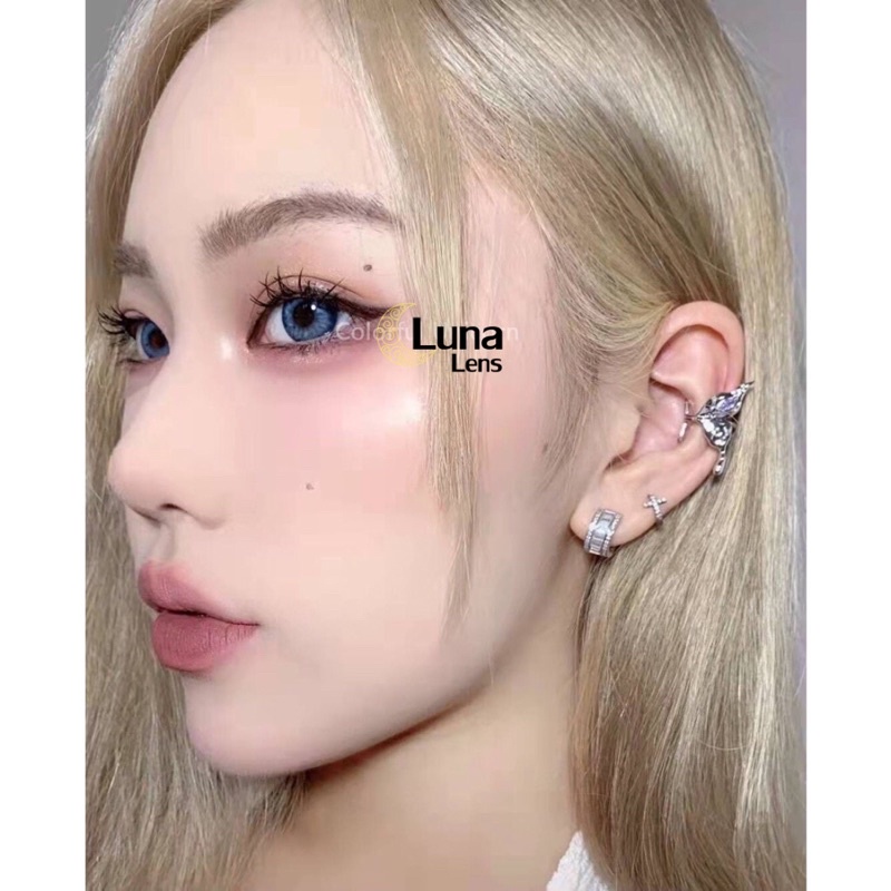 KÍNH ÁP TRÒNG MÀU XANH XÁM DOLLY EYE BLUE SIÊU ÊM SIÊU MỀM NỘI ĐỊA TRUNG QUỐC - CÓ ĐỘ CẬN