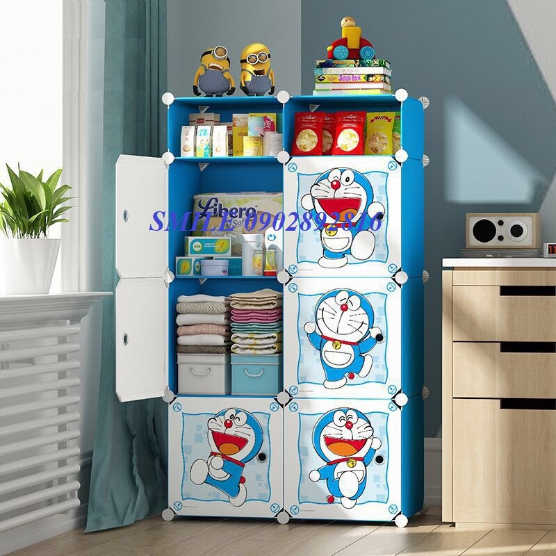[NỘI THẤT] Tủ Nhựa Lắp Ghép 6 ô Lớn và 2 ô Nhỏ Để Quần Áo Và Đồ Cá Nhân (Chọn hình theo phân loại)