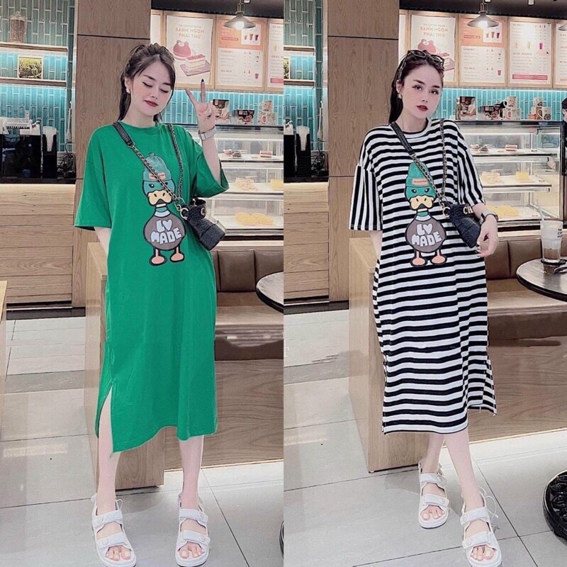 Đầm  suông nữ cotton thời trang