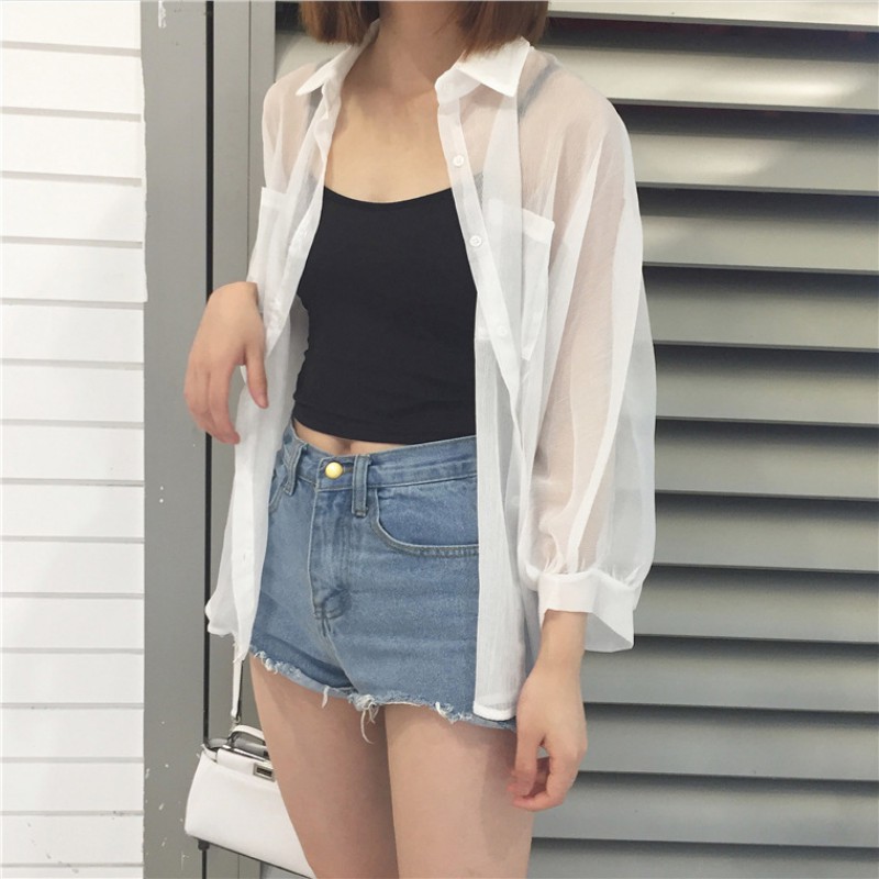 Áo Nữ Tay Dài Dáng Rộng Thời Trang Phong Cách Hàn Quốc