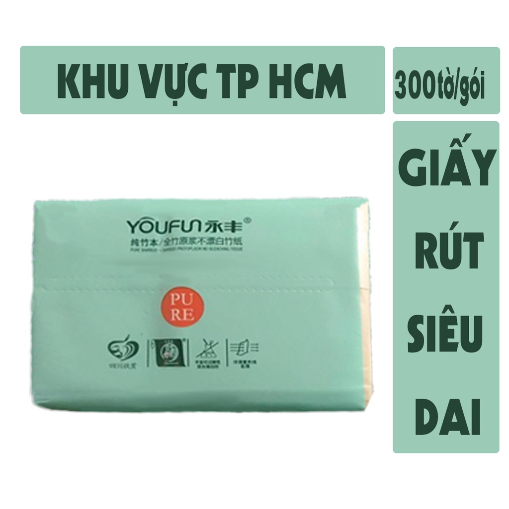 [Siêu sale] Gói giấy ăn siêu dai Youfun 300 tờ hàng nội địa Trung 100%