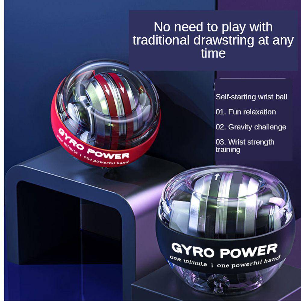 Thiết bị con quay hồi chuyển TOBIE Gyro Power Ball có đèn LED đo sức mạnh của cơ luyện tập cho cổ tay mạnh mẽ hơn