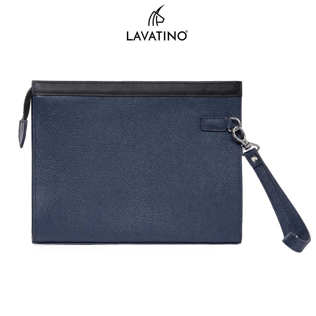 Ví Nam Cầm Tay PHELIM Clutch Da Bò Thật Cao Cấp Thiết Kế Sang Trọng Chính Hãng LAVATINO - CLB21